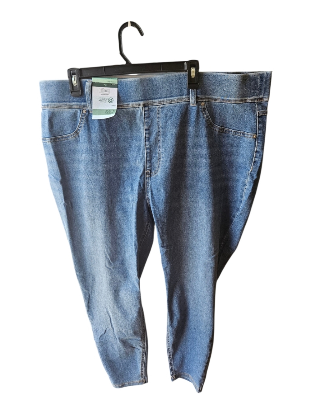 Terra & Sky Plus Size Pull On Skinny High Rise Jeggings Size 3X (24w-26w) - Picture 2 of 6